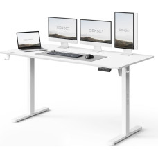 Sense7 Biurko SENSE7 NOJO LIGHT Białe 140 cmx70 cm
