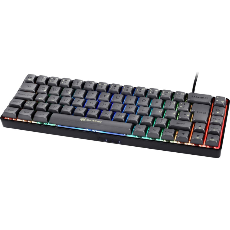 Gamiac Klawiatura Gamiac GAMIAC TKL69G SF Gaming Keyboard, Kailh Red - black/grey