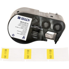 Brady M4-91-427-YL etykiet do nadruku Czarny, Ż&oacute;łty Samoprzylepne etykiety do drukowania