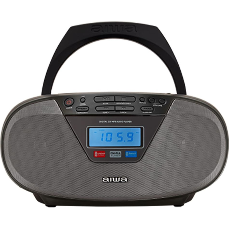 Aiwa BBTU-400BK portable stereo system Analog & digital 6 W FM Black MP3 playback