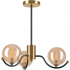 Lamkur Lampa wisząca Lamkur Georgia 49274 lampa wisząca zwis 3x5W G9 złota/czarna
