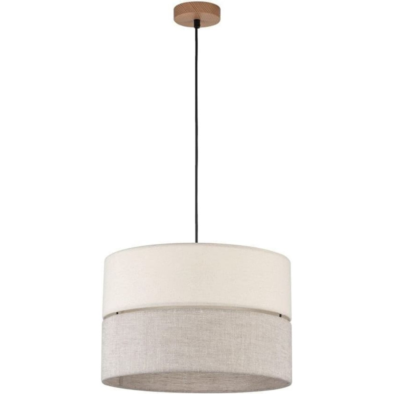 Tkkrywult Lampa wisząca TKKRYWULT Tk Lighting Eco* 5772 lampa wisząca zwis 1x15W E27 czarna/drewniana