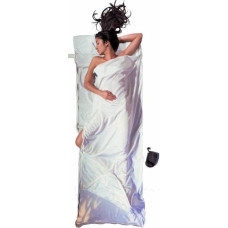 Cocoon Wkładka do śpiwora z zamkniem dwukierunkowym Cocoon TravelSheet Coupler Silk/Cotton, natural