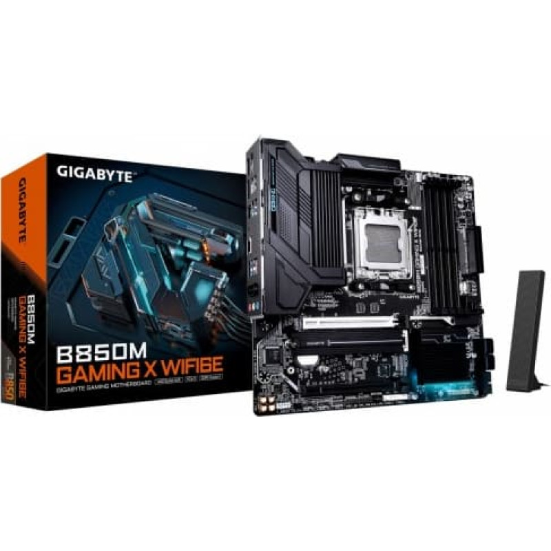 Gigabyte B850M GAMING X WIFI6E AMD B850 AM5 lizdas &bdquo;micro ATX&ldquo;