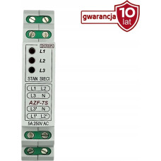 Pollin Automatyczny przełącznik faz, czas przełączania ok. 100ms, progi zadziałania 190 - 260V AC, sterowanie stycznikami AZF-7S
