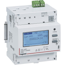 Legrand Licznik energii pomiar przez przekładniki CT 3-f 5A z wyjściem RS485 2 taryfy 412043