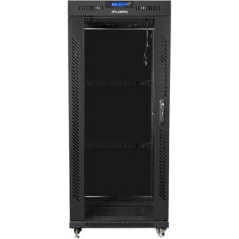 Lanberg RACK installation cabinet solution 19 22U 800X800 black LCD glass door (FLAT PACK)