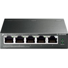 Tp-Link TL-SG105PE tinklo komutatorius Valdomas L2 Gigabit Ethernet (10/100/1000) Maitinimas per Eternetą (PoE) Juoda