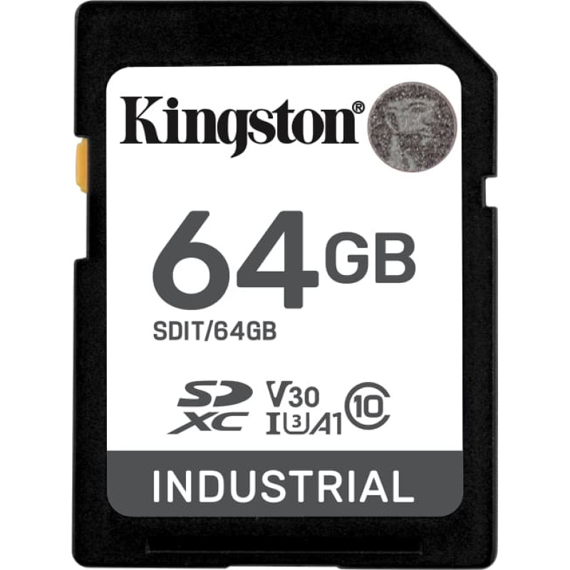 Kingston Technology Industrial 64 GB SDHC UHS-I Klasės 10