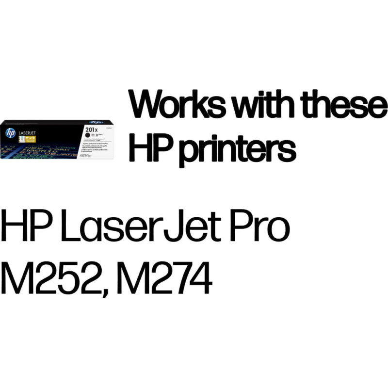 HP 201X High Yield Black Original LaserJet Toner Cartridge