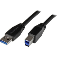 Startech Kabel USB StarTech USB-A - USB-B 5 m Czarny (USB3SAB5M)