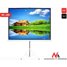 Maclean Projection screen MC-680 112" 1: 1 stand