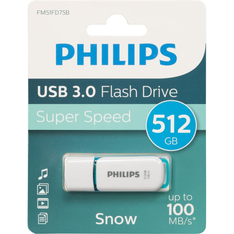 Philips Pendrive Philips Snow Edition Spring Green, 512 GB  (FM51FD75B/00)