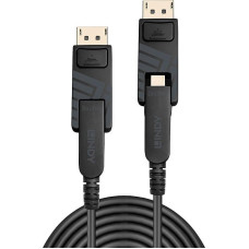 Lindy LINDY DisplayPort Fibre Optic Hybrid 1.4 Kabel 10m