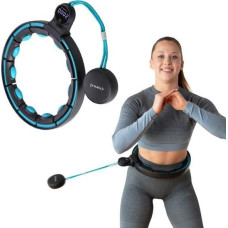 HMS HHM17 HULA HOP BLACK/TURQUOISE Z MAGNESAMI I OBCIĄŻNIKIEM + LICZNIK