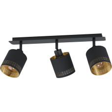 Eglo Lampa sufitowa EGLO Spot light ESTEPERRA, 3 x E27, max 3 x 28 W, black/gold, 57.5 cm