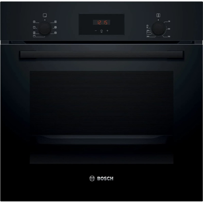 Bosch Piekarnik Bosch Oven | HBF133BA1 | 66 L | Electric | EcoClean* | Knobs | Height 59.5 cm | Width 59.4 cm | Black