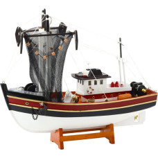 Leantoys Model Kolekcjonerski Dekoracyjny Statek Kuter Rybacki Sieć Połowowa 38x31cm