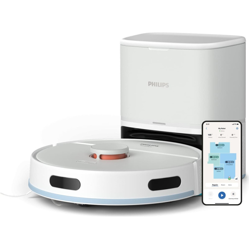Philips Robot sprzątający Philips HomeRun 2000 Series Aqua Wet and dry cleaning robot XU2100/25
