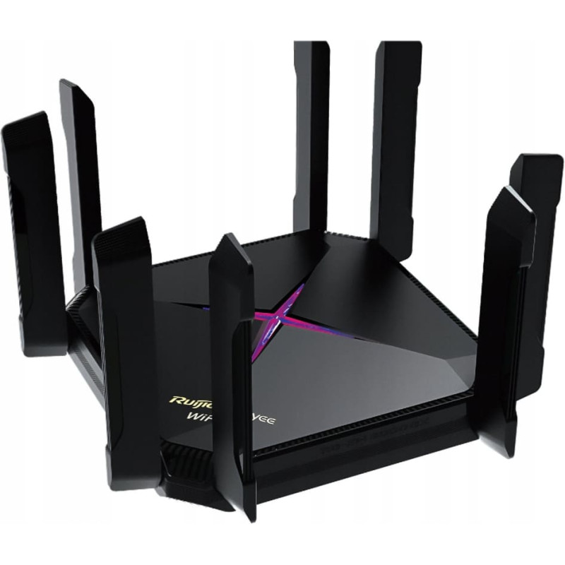 Ruijie Reyee RG-EW6000GX | Router, WiFi, 5 port&oacute;w, 4xGbit 1x2,5GE, 4xLAN, 2xWAN, WiFi 6, 2,4GHz/5GHz, AX6000, 5,85 dBi, Mesh, Repeater, VPN, Gaming Mode, Dual WAN, Cloud