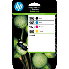 HP 963 4-pack Black/Cyan/Magenta/Yellow Original Ink Cartridges
