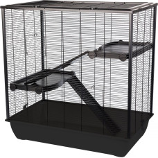 Inter-Zoo Frodo + Plastic Black - cage for a hamster