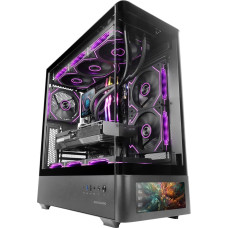 Tacens Mars Gaming MCLCDPRO computer case Midi Tower Black