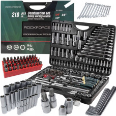 Partner Zestaw narzędzi 216el. 1/4'', 3/8'', 1/2'' (6-kątnych) (4-32mm) PREMIUM