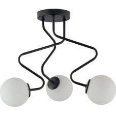 Sigma Lampa sufitowa Sigma Lampa sufitowa LED Ready czarna do pokoju dziennego Sigma ZIGZAG 33293