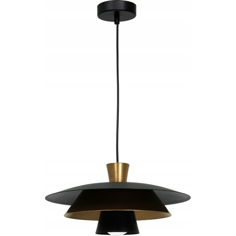 Noname Lampa wisząca Luminex Fresno 3135 lampa wisząca zwis 1x60W E27 czarna/złota