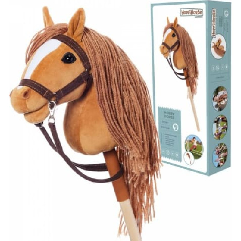 Tootiny Horse on a stick HOPPIHORSE Hobby Horse A4 Chestnut