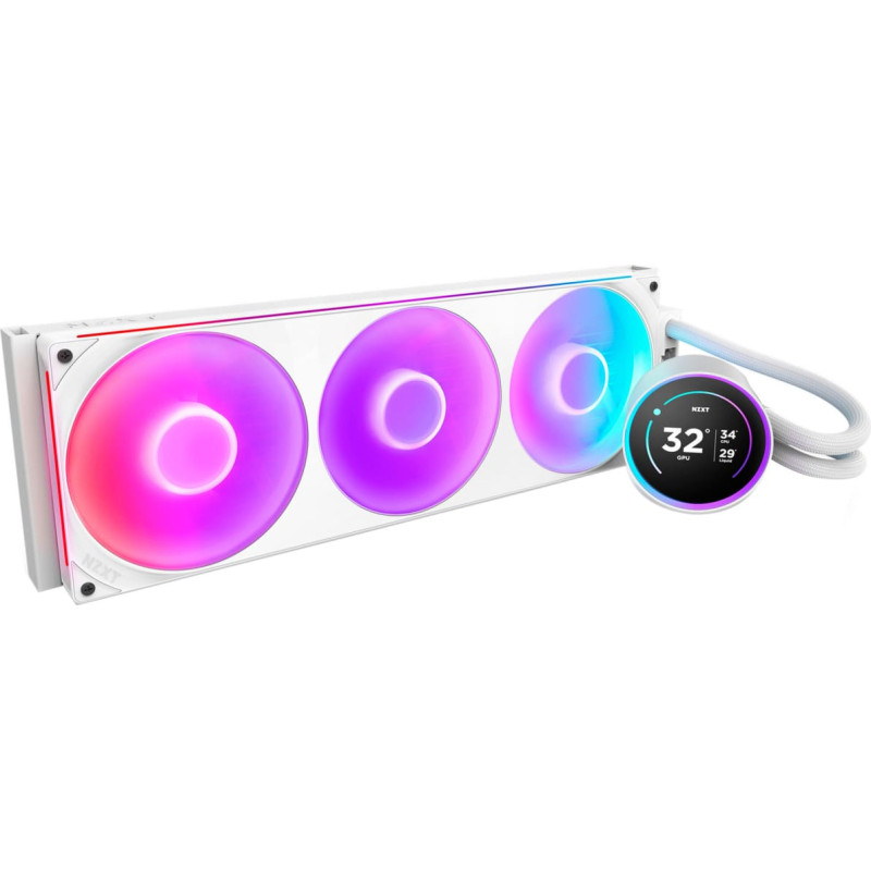 Nzxt Water cooling Kraken elite 420 RGB LCD white