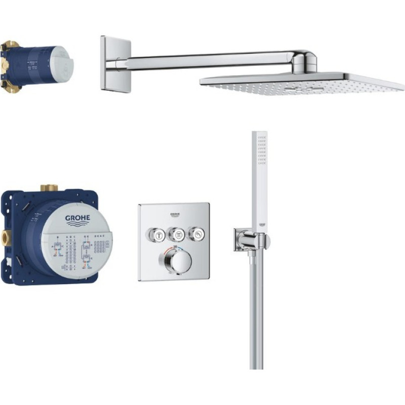 Grohe Potinkinė du&scaron;o sistema Grohe su Vitalio SmartActive 310 Cube 34875000