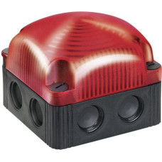 Werma Sygnalizator ostrzegawczy czerwony 24V DC LED błyskowy podw&oacute;jny (853.110.55)