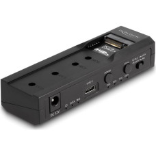 Delock Konwerter USB Type-C na dyski 1 x SSD M.2 NVMe + 1 x SATA SSD/HDD z funkcją klonowania
