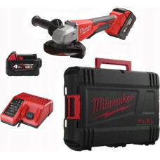 Milwaukee Szlifierka kątowa 125mm z walizką, ładowarką i dwoma akumulatorami M18BLSAG125XPD-402X 4933492646