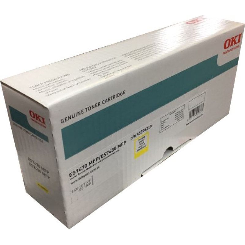 OKI Toner OKI ES7470/80 Yellow Oryginał  (45396213)