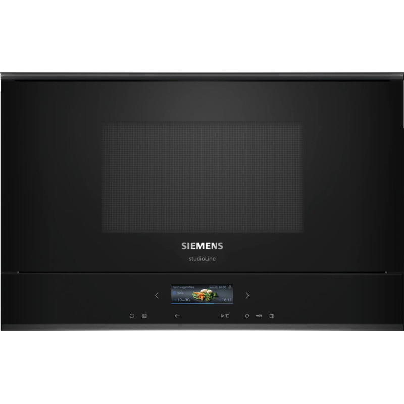 Siemens Įmontuojama mikrobangų krosnelė Siemens iQ700, BF922R1B1, 21 l