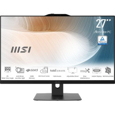 MSI Modern AM272P 1M-845EU All-in-One PC/workstation Intel Core 7 150U 68.6 cm (27") 1920 x 1080 pixels 16 GB DDR5-SDRAM 1 TB SSD Windows 11 Pro Wi-Fi 6E (802.11ax) Black