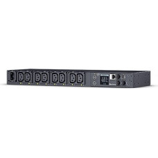 Cyberpower PDU41004 toitejaotuskomponent (PDU) 8 vahelduvvoolu kontakt 1U Must