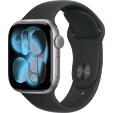 Apple Watch 11 GPS 42mm Sport Band M/L, space grey/black (MEQX4ET/A)