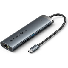 Vention USB-C 8-in-1 4K 60Hz 100W docking station