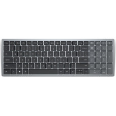 Dell KB740 клавиатура Офисная РЧ беспроводной + Bluetooth QWERTY Международный американский стандарт Серый, Черный
