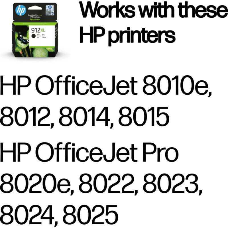 HP 912XL High Yield Black Original Ink Cartridge