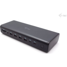 I-Tec CA6MONITORDOCKPD s&uuml;learvuti dokk ja pordireplikaator Juhtmega &uuml;hendatud USB 3.2 Gen 1 (3.1 Gen 1) Type-C Must
