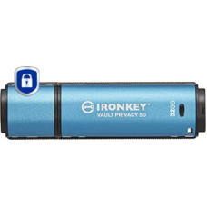 Kingston Technology IronKey Vault Privacy 50 USB флеш накопитель 32 GB USB тип-A 3.2 Gen 1 (3.1 Gen 1) Черный, Синий