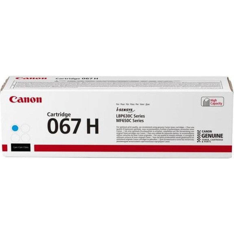 Canon 067H тонерный картридж 1 шт Подлинный Голубой