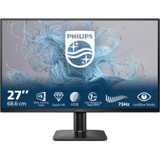 Philips 1000 series 27E2N1500L/00 kompiuterio monitorius 68,6 cm (27") 2560 x 1440 pikseliai Quad HD LED Juoda
