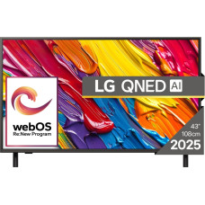 LG 43QNED84A3C televizorius 109,2 cm (43") 4K Ultra HD Smart TV &bdquo;Wi-Fi&ldquo; Juoda