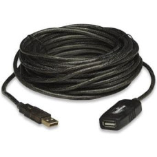 Manhattan Kabel USB Manhattan USB-A - USB-A 20 m Czarny (150958)